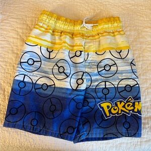 Pokemon Blue and Yellow Swim Trunks